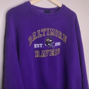 BALTIMORE RAVENS Purple Crewneck